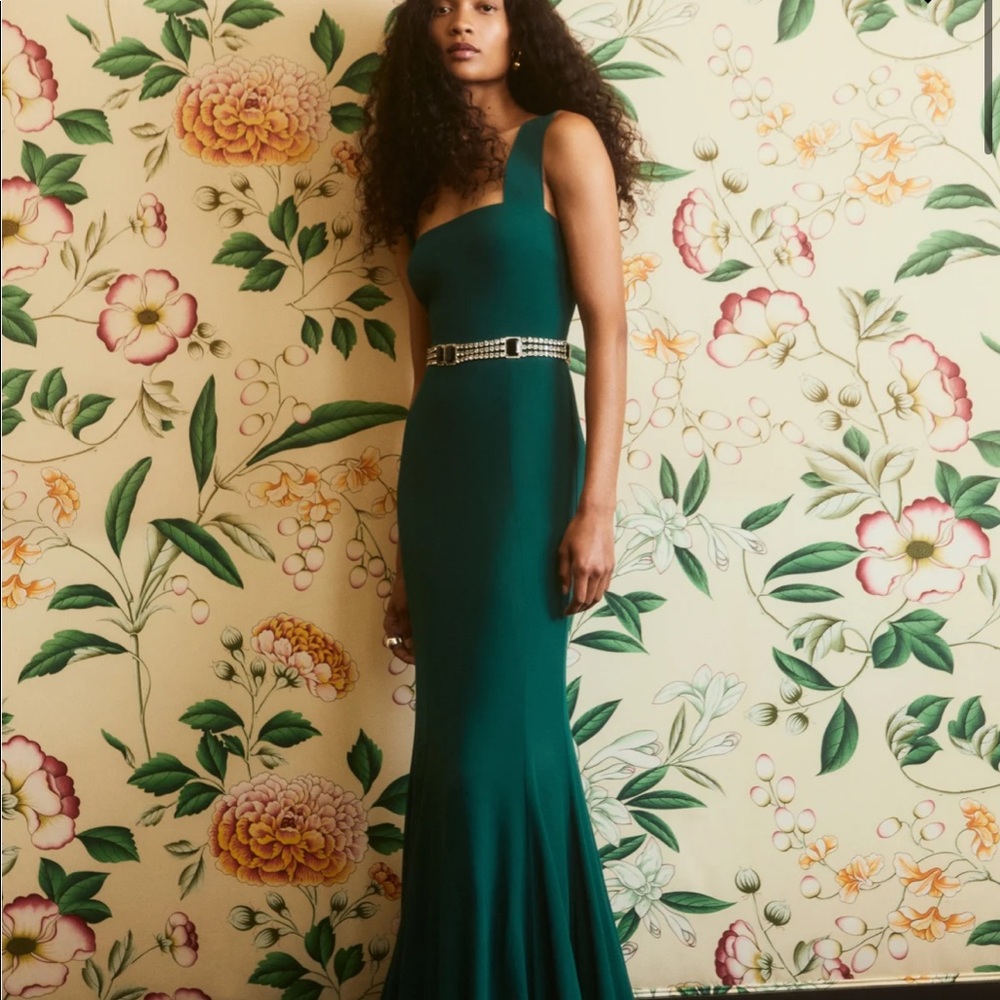 Reformation Ballina Dress. Size 4 in Spruce color.